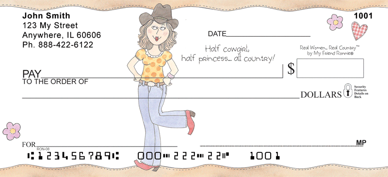 Western by My Friend Ronnie Personal Checks