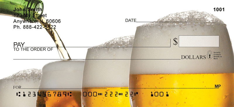 A Cold One Beer Personal Checks