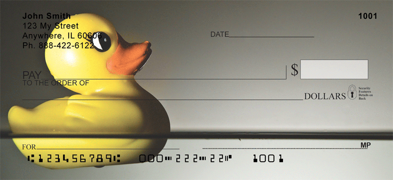 Carousel Rubber Ducky Personal Checks