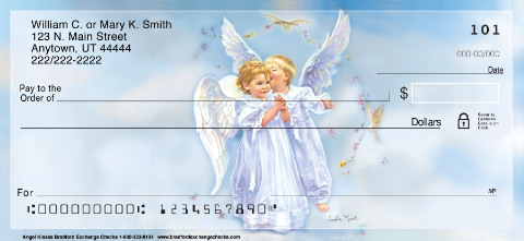 Angel Kisses Personalized Checks