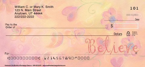 Celebrate Life Personalized Checks