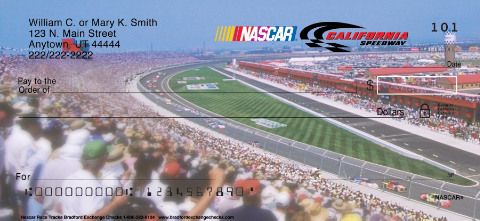 NASCAR Racetracks Personalized Checks