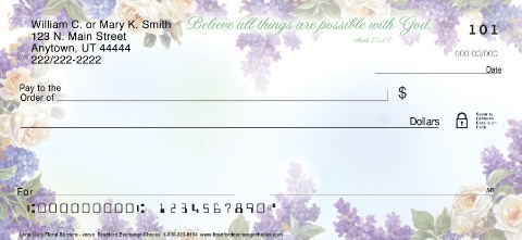 Lena Lius Floral Borders with Verse Checks