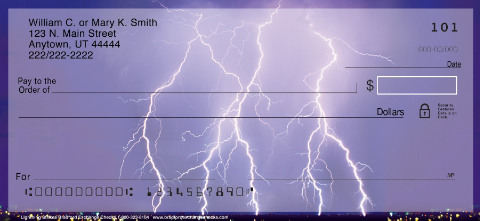 Lightning Strikes Personalized Checks