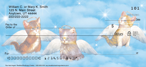 Purr-fect Angels Personalized Checks