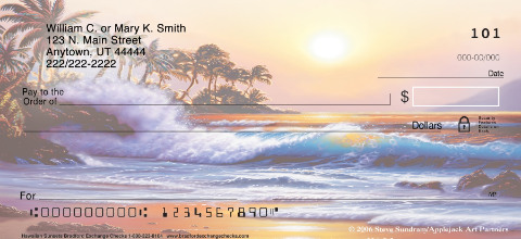 Hawaiian Sunsets Checks