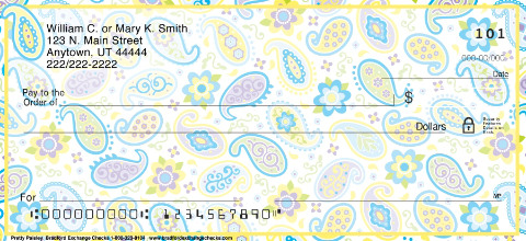 Pretty Paisley Art Checks