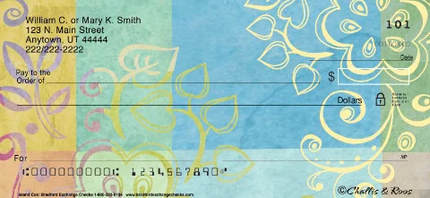 Challis and Roos Island Cool Personalized Checks