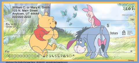 Adventures of Pooh Personalized Checks