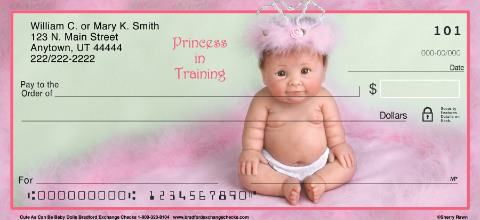 Cute As Can Be Baby Dolls Personalized Checks