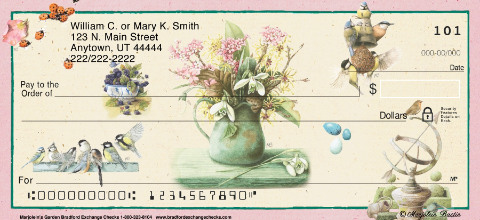 Marjoleins Garden Personalized Checks