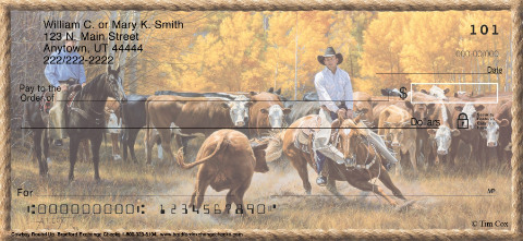 Cowboy Round Up Checks