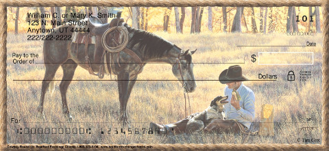 Cowboy Round Up Personalized Checks