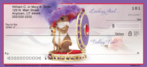 Charming Tails Hat-titude Personalized Checks