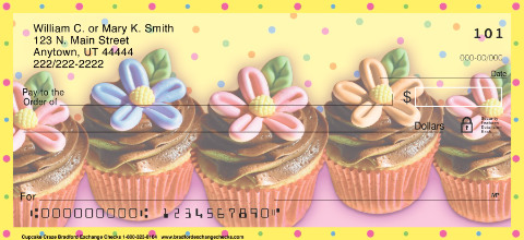 Cupcake Craze Personalized Checks