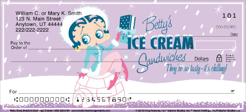 Betty Boop Personalized Checks