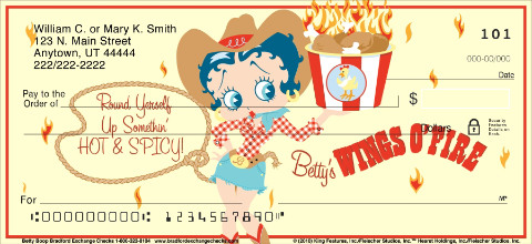 Betty Boop Art Checks
