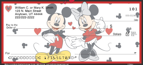 Mickey Loves Minnie Personalized Checks