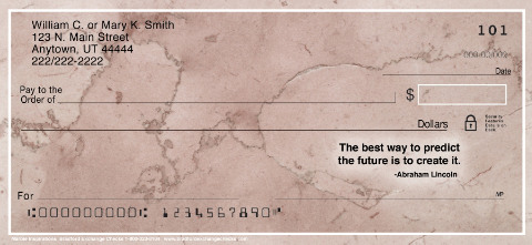 Marble Inspirations Personalized Checks