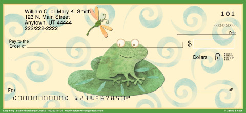Challis and Roos Leap Frog Personalized Checks
