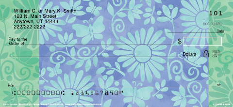 Challis and Roos Floral Escapes Personalized Checks