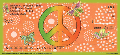 Peace Signs Art Checks
