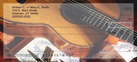Guitar Personalized Checks