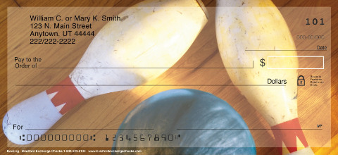 Bowling Personalized Checks