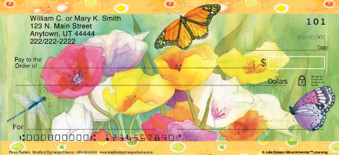 Floral Flutters Checks