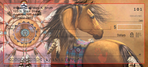 Painted Ponies Personalized Checks