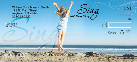 Live in the Moment Personalized Checks