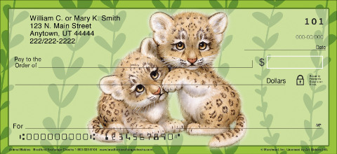 Animal Babies Personalized Checks