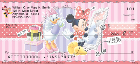 Disney Minnie Fashion Icon Personalized Checks