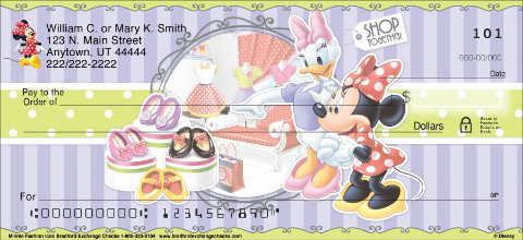 Disney Minnie Fashion Icon Art Checks