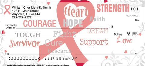 Heart Love Cure Personalized Checks