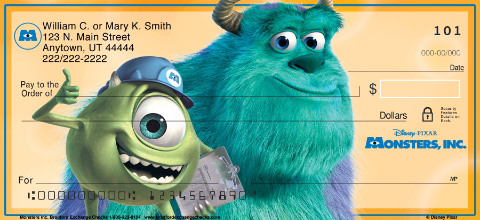 Monsters Inc Personalized Checks