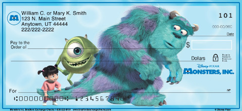 Monsters Inc Art Checks