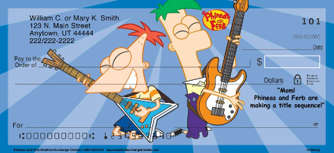 Phineas and Ferb Art Checks