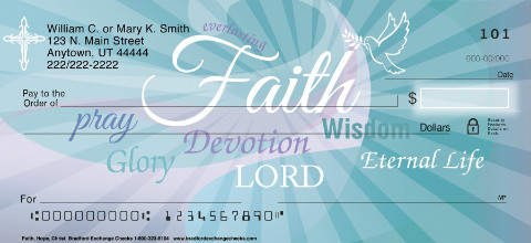 Faith Hope Christ Personal Checks