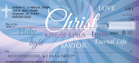 Faith Hope Christ Personalized Checks