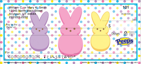 Peeps Personalized Checks