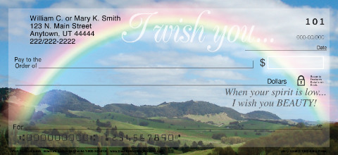 I Wish You Rainbows Checks