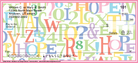 Letter Perfect Art Checks