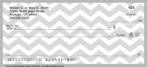 Chevron Chic Art Checks
