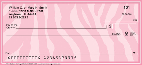 Pink Personalized Checks