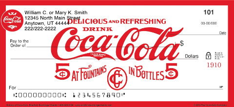 History of Coca-Cola Checks