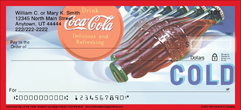 Coca-Cola Sign of the Times Personalized Checks