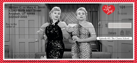 I Love Lucy Classics Personalized Checks