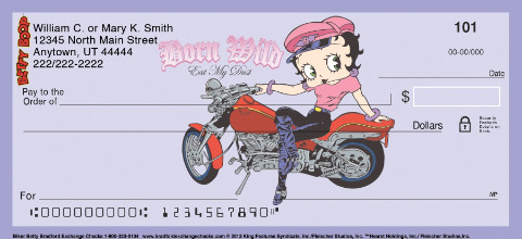 Biker Betty Art Checks