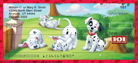 101 Dalmatians Personalized Checks
